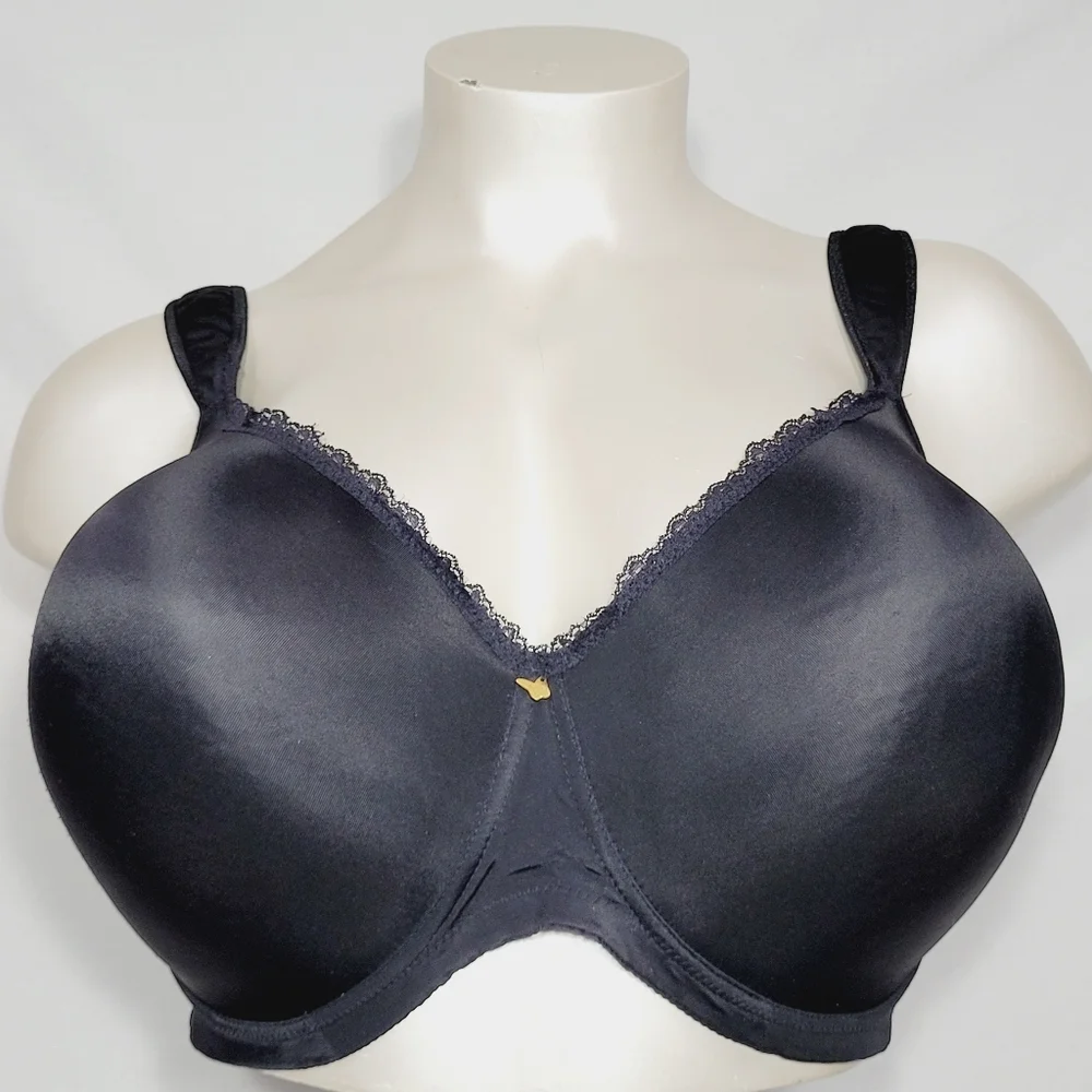 40DD Ashley Stewart Butterfly Contour Cup‎ Underwire Bra Black